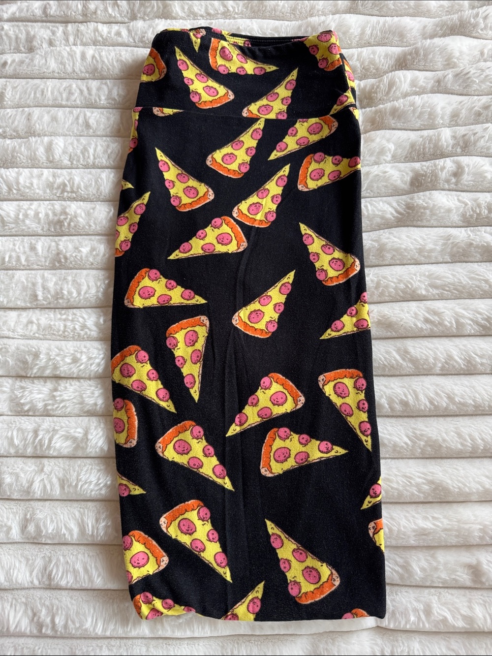 LuLaRoe Black Leggings Pizza Pattern